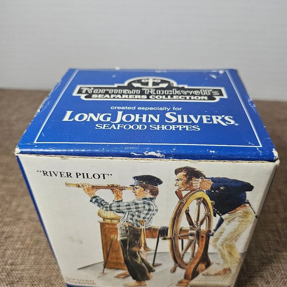 Vintage Norman Rockwell Mug 1985 River Pilot Coffee Cup 12 Ounce - Picture 6 of 13